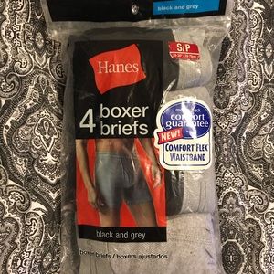 Hanes Boxer Briefs 4pk Small NIP